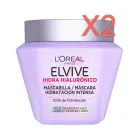 L'Oréal Elvive Mascarilla Ácido Hialurónico 310 ml Pack 2