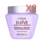 L'Oréal Elvive Mascarilla Ácido Hialurónico 310 ml Pack 2