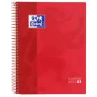 Cuaderno Oxford Europeanbook1 A5 Rojo Cuadrícula 5x5