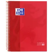 Cuaderno Oxford Europeanbook1 A5 Rojo Cuadrícula 5x5