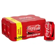 Coca-Cola Zero Azúcar Pack 12 x 330 ml