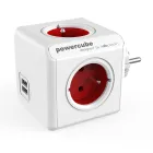 PowerCube Original USB rojo: 4 tomas y 2 USB