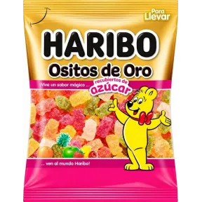 Gominolas Haribo Ositos de Oro con azúcar, bolsa 1 kg