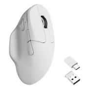 Keychron M7 Ratón Inalámbrico y Cableado 26000 DPI Blanco