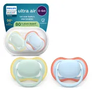 Pack 2 Chupetes Philips Avent Ultra Air 0-6M Silicona