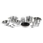 Batería de Cocina 18 Piezas San Ignacio Lula, Acero Inoxidable