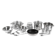 Batería de Cocina 18 Piezas San Ignacio Lula, Acero Inoxidable