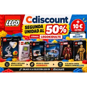 LEGO: 2.ª unidad al 50% + 10 € para nuevos clientes
