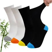 4 Pares Calcetines de Bambú Antibacterianos sin Costuras