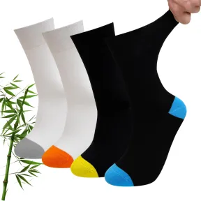 4 Pares Calcetines de Bambú Antibacterianos sin Costuras