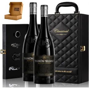 Estuche Ramón Bilbao con 2 Vinos y 4 Accesorios