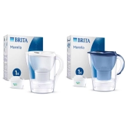 Pack 2 Jarras Filtrantes BRITA Marella + 2 Filtros MAXTRA PRO