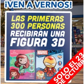 300 figuras 3D Disney o Marvel gratis en MGI