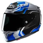 Casco Integral HJC RPHA 12 Lawin Gris Azul ECE 22.06