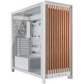Caja PC Corsair Frame 5000D Wood RS Blanca/Roble