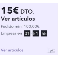 Nuevo cupón de 15€ en MIRAVIA por compras >100€