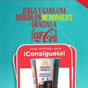 Gratis refresco grande en McDonald's