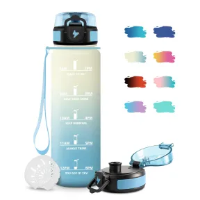 Botella de Agua 1L con Filtro para Gimnasio