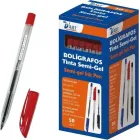 Pack 50 Bolígrafos Semigel Rojos D'Art