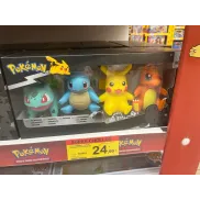 Pack de 4 figuras Pokémon Carrefour