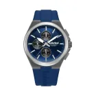 Reloj Timberland cronógrafo azul y plateado