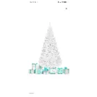 Árbol de Navidad blanco artificial 120 cm con base metálica