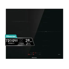 Hisense HI6311BSCE Placa de Inducción 3 Fuegos 7200W