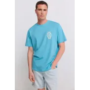 Camiseta Springfield Ethnic Blue de la XS a la XL