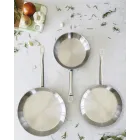 Set de 3 sartenes BRA Profesional de acero inoxidable