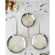 Set de 3 sartenes BRA Profesional de acero inoxidable