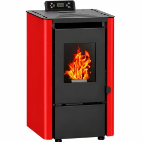 Estufa de pellets 6,3 kW para 100 m² Lugo001