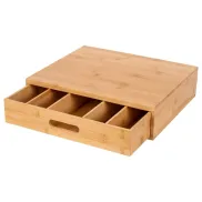 Caja de café y té de bambú