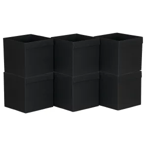 Pack de 6 Cubos de Tela Plegables con Asa 28x28 cm