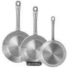 Well Home – 3 sartenes inox 20, 22 y 24 cm para inducción