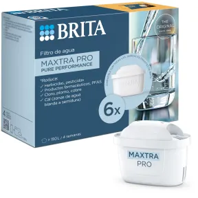 Pack 6 Cartuchos BRITA MAXTRA PRO Pure Performance