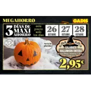 Calabaza de Halloween entera, mínimo 1,5 kg