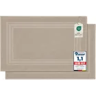 Komfortec 2 Alfombras de Baño Algodón 50x70 Azul