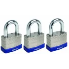 Pack de 3 Candados Laminados Sterling de Doble Cierre