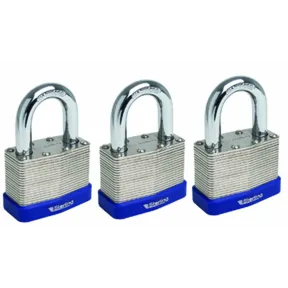 Pack de 3 Candados Laminados Sterling de Doble Cierre