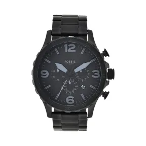 Reloj Fossil de cuarzo en acero negro con cronógrafo
