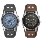 Reloj Fossil de cuarzo en piel con cronógrafo