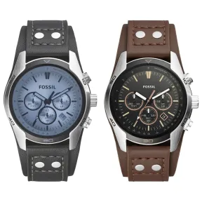 Reloj Fossil de cuarzo en piel con cronógrafo