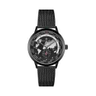 Reloj PAUL MCNEAL GMT de cuarzo negro y plateado