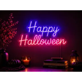 Luz Neón LED Happy Halloween 50 x 25 cm