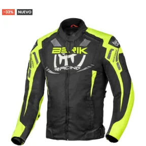 Chaqueta Moto Impermeable Berik Amras Negro Amarillo