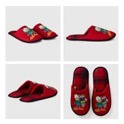 Pantuflas rojas Garfield de BENETTON