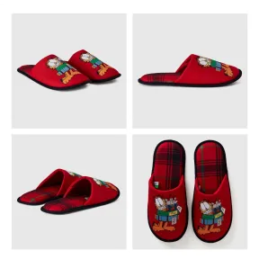 Pantuflas rojas Garfield de BENETTON