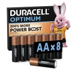 Pilas Alcalinas Duracell Optimum AA 1.5V, Pack de 8