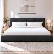 Cama canapé Cella 200 x 200 con almacenaje