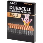 Pilas AA Duracell Everyday Alkaline, 24 unidades